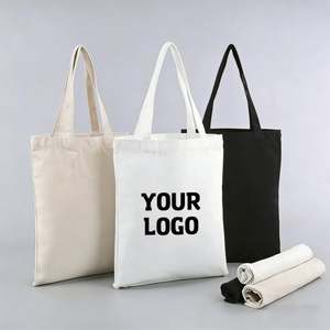 Bolsas de Lona de Algodón Personalizadas Promocionales, Bolsas de Compras Reutilizables con Logotipo Impreso Personalizado - Product Image 1