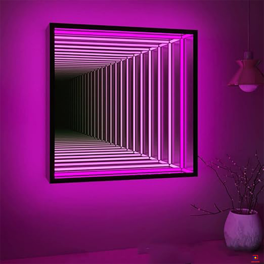 LED Mirror - Infinity Mirror with RGB Color & Touch Control
