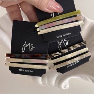 Barrettes à cheveux élégantes en acétate coréen pour filles, lot de 3 pour femmes - Product Image 2