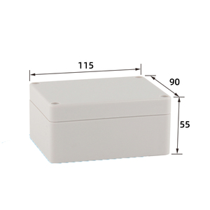 115*90*55mm ip66 weatherproof junction box plastic junction box pcb shell
