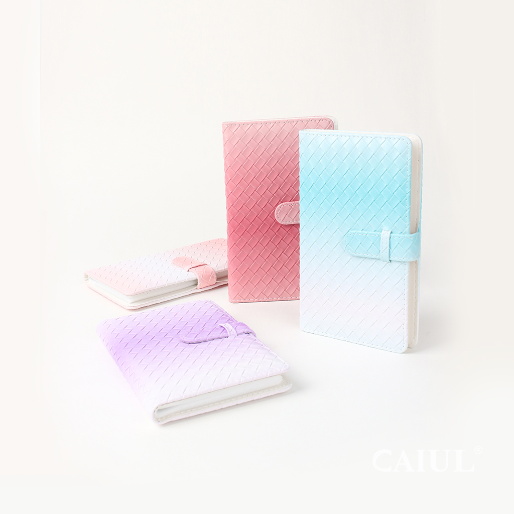 На заказ, искусственная кожа, градиент тканый Мини Фотоальбом kpop Фотокарта держатель карты связующего 96 карман для ЖК-дисплея с подсветкой fujifilm instax mini пленка 11/7