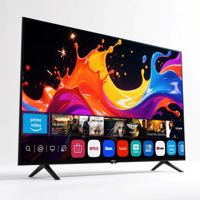 CHIGO OEM Frameless LED Smart TV 4K LCD Screen 55\" 65\" 75\" 85\" Sizes HD Interface for Hotel Use Compatible 50\" Television