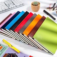 Juego de Cuadernos de Cuero PU Multicolor, Cuadernos Clásicos de Tapa Dura en Colores Surtidos, Cuadernos Escolares y de Oficina al por Mayor para Escribir
