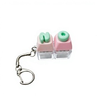 2026 Most Popular Custom Creative Fashion Cute Letter Keyboard Fidget Clicker Button Keychain Stress Relief Toy Promotion Gift
