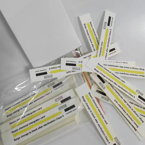 Cartes indicatrices de vapeur de classe 4 de qualité médicale, jaunes, deviennent noires à 134°C ° Fabricant de systèmes de surveillance de la stérilisation pour hôpitaux dentaires - Product Image 1