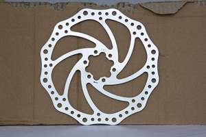 Werks großhandel 180mm Fahrrads ch eiben brems <span class=keywords><strong>rotor</strong></span> 6 Löcher Edelstahl vorne hinten Mountainbike Scheiben bremse - Product Image 6