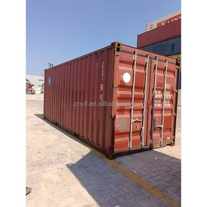 Contenedor de envío usado de 20 pies, contenedor de estante plano, venta de China y envío a África - Product Image 1