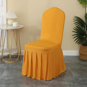 Fundas Blancas <span class=keywords><strong>para</strong></span> <span class=keywords><strong>Sillas</strong></span> de Banquete y Bodas, de Poliéster y Spandex, Elásticas, <span class=keywords><strong>para</strong></span> Hoteles y Reuniones - Product Image 2