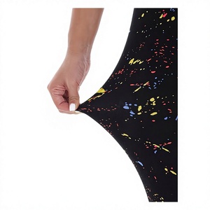 Leggings de sport personnalisés pour femmes, taille haute, effet ventre plat, froncé aux fesses, séchage rapide, en Spandex/Polyester, pour l'entraînement - Product Image 5