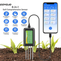 Analyseur intelligent 8-en-1 USB GOYOJO modèle THE01888S pour la mesure en temps réel de NPK, EC, PH, humidité, température et salinité du sol – Vente chaude
