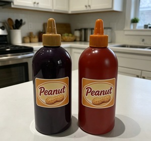 Factory Sale FDA 500ml 750ml 1000ml Sauce <strong>Squeeze</strong> <strong>Bottle</strong> Matte Soft Touch Plastic <strong>Bottle</strong> Custom Sauce <strong>Bottle</strong> for Peanut Butter - Product Image 2