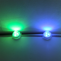 Lumières de piste de Noël permanentes 24V 30mm RGBW UCS2904 LED Pixel Light IP65 PVC Extérieur Étanche Source ponctuelle