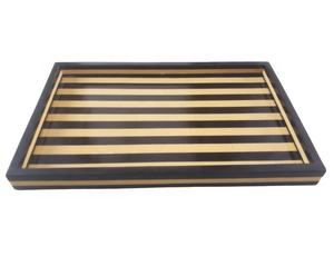 ถาดเสิร์ฟตกแต่งลายเรซิ่นแบบกำหนดเอง ถาดใส่อาหารผลไม้หรูหรา รูปทรงไม่สมมาตร พร้อมลวดลายโลโก้  มีสีสันให้เลือก - Product Image 5