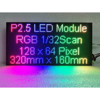 Module d'affichage LED incurvé couleur pleine Melelife P2.5 pour intérieur, 320x160mm, panneau LED souple, 128x64 pixels, 3840Hz, 100 000 heures