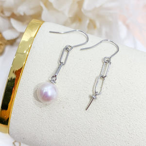 อุปกรณ์ทำเครื่องประดับเงินแท้ S925 แบบ DIY สวยงาม ถาดเปล่าสำหรับใส่ลูกปัดกลมขนาด 7-10 มม. 20898 อุปกรณ์ทำเครื่องประดับมุก DIY - Product Image 2