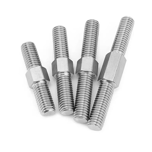 Perno de rueda de acero inoxidable profesional DIN 938 DIN 939 Perno de doble cabeza - Product Image 4