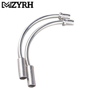 Protector de Codo para Freno V-Brake de Bicicleta, Cubierta Antipolvo para Cables, para Bicicletas de Montaña/Carretera, Delantero/Trasero, Aleación de Aluminio Plateado+Negro, Acero Inoxidable - Product Image 3
