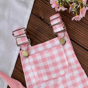 <span class=keywords><strong>ชุด</strong></span>เสื้อมีฮู้ดสำหรับเด็กผู้หญิง<span class=keywords><strong>ชุด</strong></span><span class=keywords><strong>เอี๊ยม</strong></span><span class=keywords><strong>ลาย</strong></span><span class=keywords><strong>สก๊อต</strong></span>แขนสั้นสีพื้นฤดูร้อน - Product Image 5