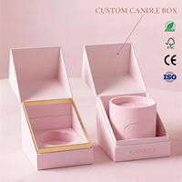 Nouvelle arrivée, boîte d'emballage de parfum pour bougie de luxe, boîte en carton rigide pour bougie