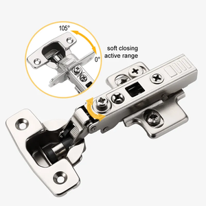 Bisagras Ocultas para Puertas de Armario Filta 4D Ajustables, Cierre Suave, 105 Grados, Bisagras para Armario sin Marco - Product Image 5