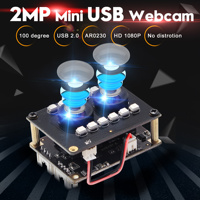 Modul Kamera USB ELP 2 Megapiksel WDR Lensa Ganda Inframerah 3D VR dengan LED IR untuk Pengenalan Wajah, Deteksi Biopsi