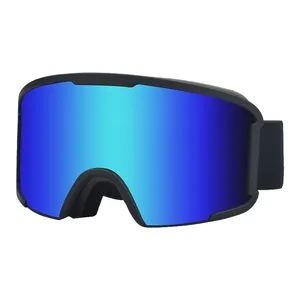 Цветные зимние спортивные очки с двойными линзами, противотуманные очки с УФ-защитой для катания на лыжах и сноуборде, дизайнерские очки для сноуборда с пользовательским логотипом