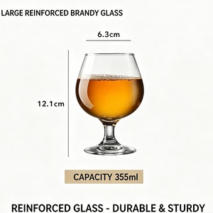 Vasos de Cerveza Artesanal con Tallo, Transparentes, Tipo Tulipán/Pinta, para <span class=keywords><strong>IPA</strong></span> y <span class=keywords><strong>Lager</strong></span>, Cristalería de Grado Comercial para Bares y Pubs, Logotipo Personalizado Disponible - Product Image 2