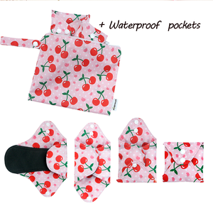Venta caliente impermeable mujeres almohadillas paño <span class=keywords><strong>de</strong></span> flujo pesado servilleta sanitaria almohadilla menstrual reutilizable - Product Image 2