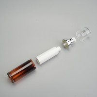 Flacon pompe sans air personnalisé en PP de 15 ml, 30 ml, 50 ml pour sérum de soin de la peau, idéal pour les soins personnels et cosmétiques