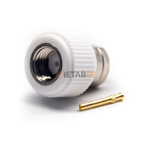 Conector SMA para Cabo RG6 <span class=keywords><strong>RG59</strong></span> de 75 Ohm |   Adaptador RF com Conector Crimpado e Jack |   Terminal Banhado a Ouro para Sistemas de CFTV e Vídeo - Product Image 2