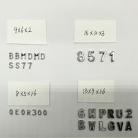 Letras/números de plomo para pruebas no destructivas HUATEC