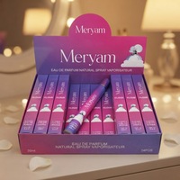 Parfum pour femme Vanille en spray Flacon fin Ombré violet rose Boîte de présentation Ciel nocturne de la ville Vanité Endurance