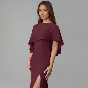 TEENYEE elegante Chiffon estivo puro matrimonio capesoffice scialle da sposa Boho Crop <span class=keywords><strong>Top</strong></span> <span class=keywords><strong>Bolero</strong></span> da sera per abiti - Product Image 3