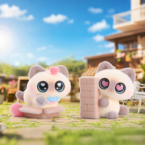 รูปปั้นแมวสยามการ์ตูนน่ารัก Ruijie กล่องสุ่มขนาดเล็ก ของตกแต่งโต๊ะทำงาน ของขวัญสำหรับเด็กและนักสะสม - Product Image 3