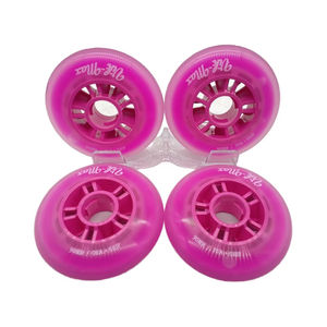 Roues de patins à roulettes de hockey SHR 90 mm, intérieur/extérieur, 76A, haute résilience, pour slalom, pour patins à roulettes de hockey en ligne - Product Image 3