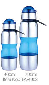 Bouteille d'eau pour VTT avec bordure en plastique et acier, colorée, 750 ml, anti-corrosion, réutilisable, étanche, pour usage extérieur - Product Image 2