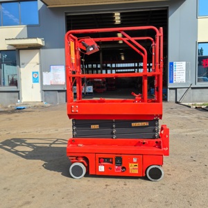 Plataforma Elevadora de Tijera Eléctrica de 4 Metros, Resistente, Antideslizante, de Acero al Manganeso, Equipo Profesional para Trabajo Aéreo Industrial - Product Image 1