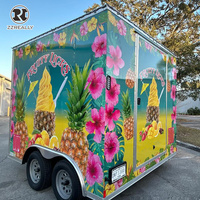 Camion-remorque commercial de restauration rapide, camionnette entièrement équipée avec cuisine mobile pour la vente de snacks - pour la vente au détail en vineries aux États-Unis, en Europe et en Australie