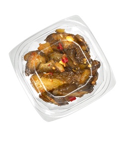 Blister épicerie fine PET Plats d'accompagnement chinois jetables en plastique transparent collation boîte à emporter <span class=keywords><strong>plateau</strong></span> épicerie fine à emporter PET - Product Image 2