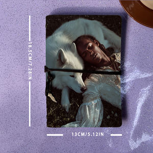 แผ่นจดบันทึก A6กระดาษหนาเหมาะสำหรับการคำนวณทางการเงินของนักบัญชีและผู้บันทึกธุรกรรมหมาป่าสีขาวโกหกกัน - Product Image 4