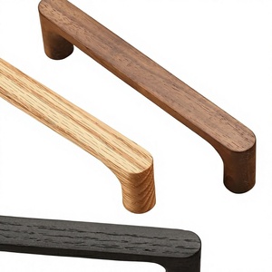 Juego de tiradores redondos de madera para gabinetes, diseño moderno, ligeros, hechos a mano, para uso en interiores/exteriores, decoración de muebles para montar en puertas - Product Image 5