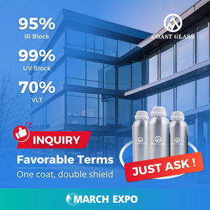 Rivestimento di isolamento termico in vetro trasparente per terra rara, rivestimento di raffreddamento per protezione contro i raggi UV - Product Image 1