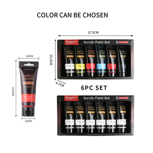 Conjunto de Tintas Acrílicas Profissionais Giorgione com 30 Cores, Tubo Plástico de 75ml para Arte DIY e Pintura em Vidro e Tela para Artistas e Estudantes - Product Image 4