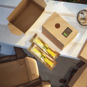Cajas <span class=keywords><strong>de</strong></span> Embalaje <span class=keywords><strong>de</strong></span> Papel <span class=keywords><strong>de</strong></span> Arte Premium <span class=keywords><strong>de</strong></span> Alta Calidad para Productos <span class=keywords><strong>de</strong></span> Salud Royal Honey, Tipo Carpeta con Forma <span class=keywords><strong>de</strong></span> Avión para Alimentos - Product Image 4