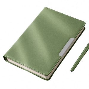 Carnet d'affaires en cuir personnalisable format A5 avec organisateur, couverture rigide, reliure cousue, impression personnalisée, cadeau - Product Image 1