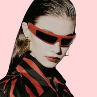 Lunettes de soleil de sport Y2K tendance avec verres PC AC, unisexes, protection UV400 pour la conduite en extérieur et la protection des yeux