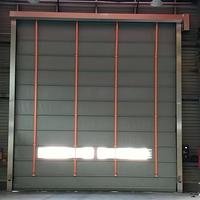 Portes pliantes de stockage pour entrepôts industriels de grande taille, sur mesure, à ouverture rapide, résistantes au vent, pour hangar
