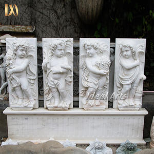 <span class=keywords><strong>Sculpture</strong></span> en <span class=keywords><strong>relief</strong></span> de mur de <span class=keywords><strong>pierre</strong></span> de marbre blanc antique d'art sculpté à la main <span class=keywords><strong>sculpture</strong></span> de mythologie grecque européenne pour la décoration intérieure de paysage - Product Image 6