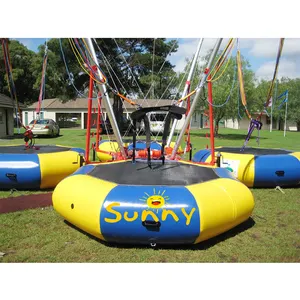 Ngoài trời công viên giải trí trẻ em và người lớn Inflatable Bungee nhảy 4 trong 1 Bungee nhảy Trampoline để bán