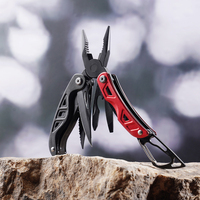 Hongrui 9 en 1 poignée en aluminium tactique randonnée multifonction survie en plein air pliant Camping pince multi-outils